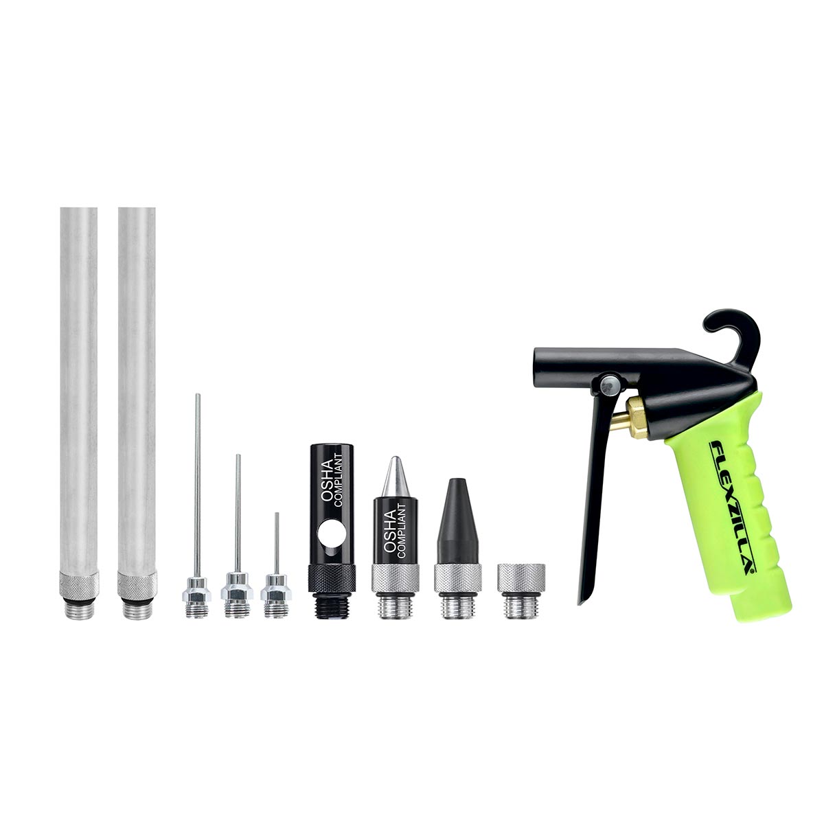 Flexzilla X1 Blow Gun Kit, ZillaGreen, 10-Piece