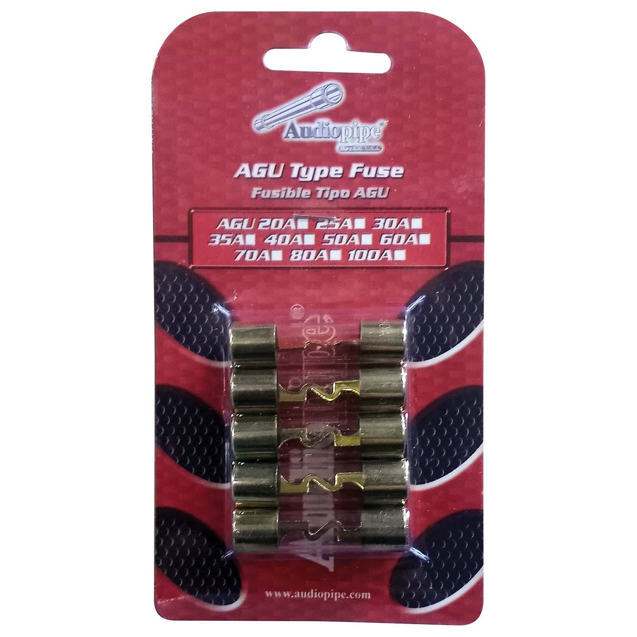 Nippon Audiopipe AGU 80 Amp Fuse Pack of 5