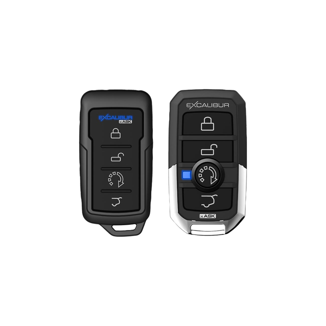 Excalibur Alarms AL1680 One-Way Car Alarm System with Remote Start and 1500 Foot Range