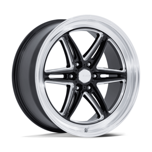American Racing AR953 Groove 6 Drag 17x10 Black Gloss with Milled Finish, 6x139.7 Bolt Pattern, +35 Offset