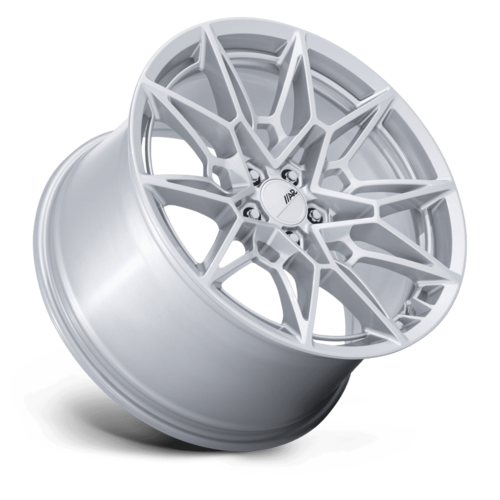 American Racing AR955 Stampede 20x10 Inch Gloss Silver Alloy Wheel with 5x114.3 Bolt Pattern and +35 Offset