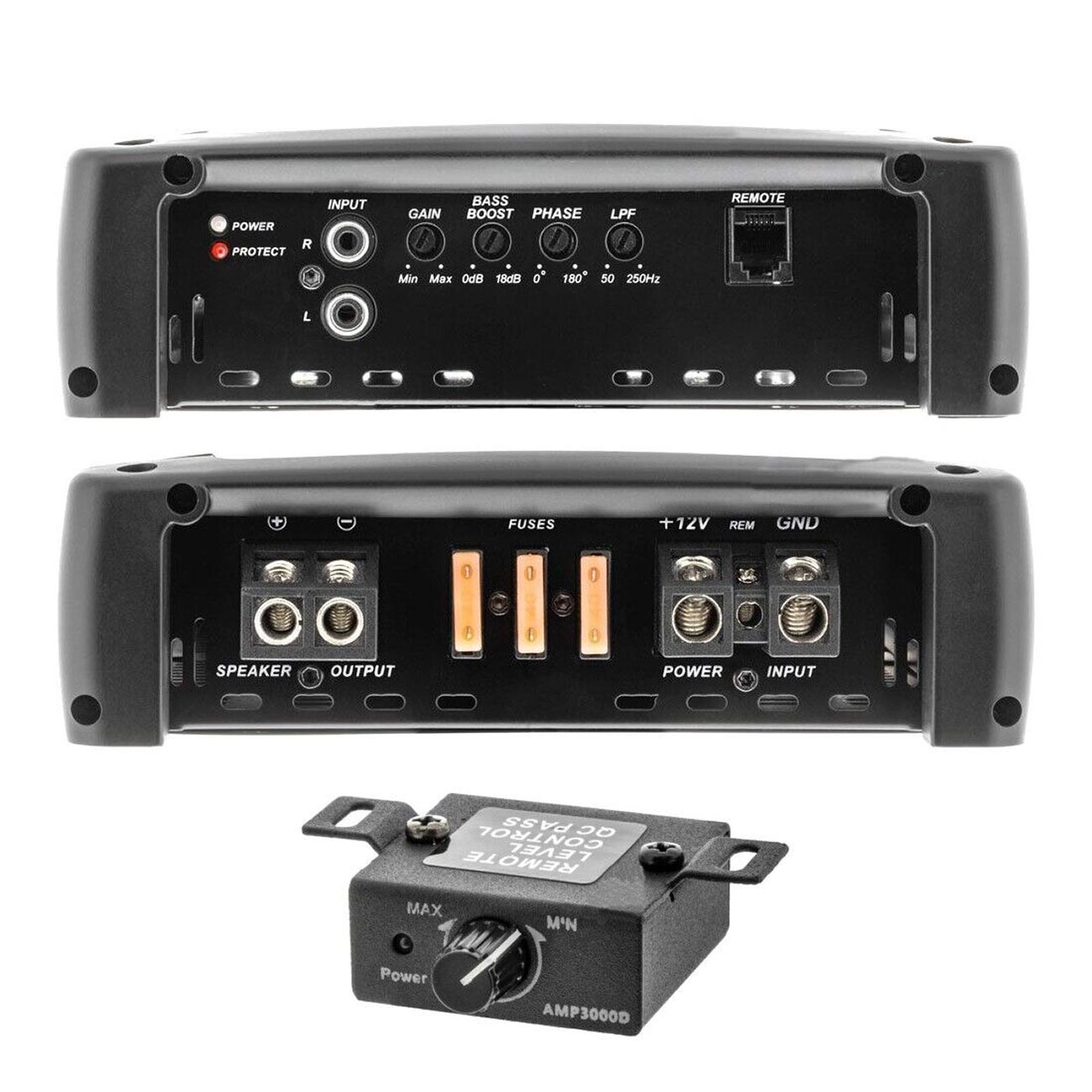 Blaupunkt AMP3000D 3000 Watt Max Monoblock Car Audio Amplifier - View 2