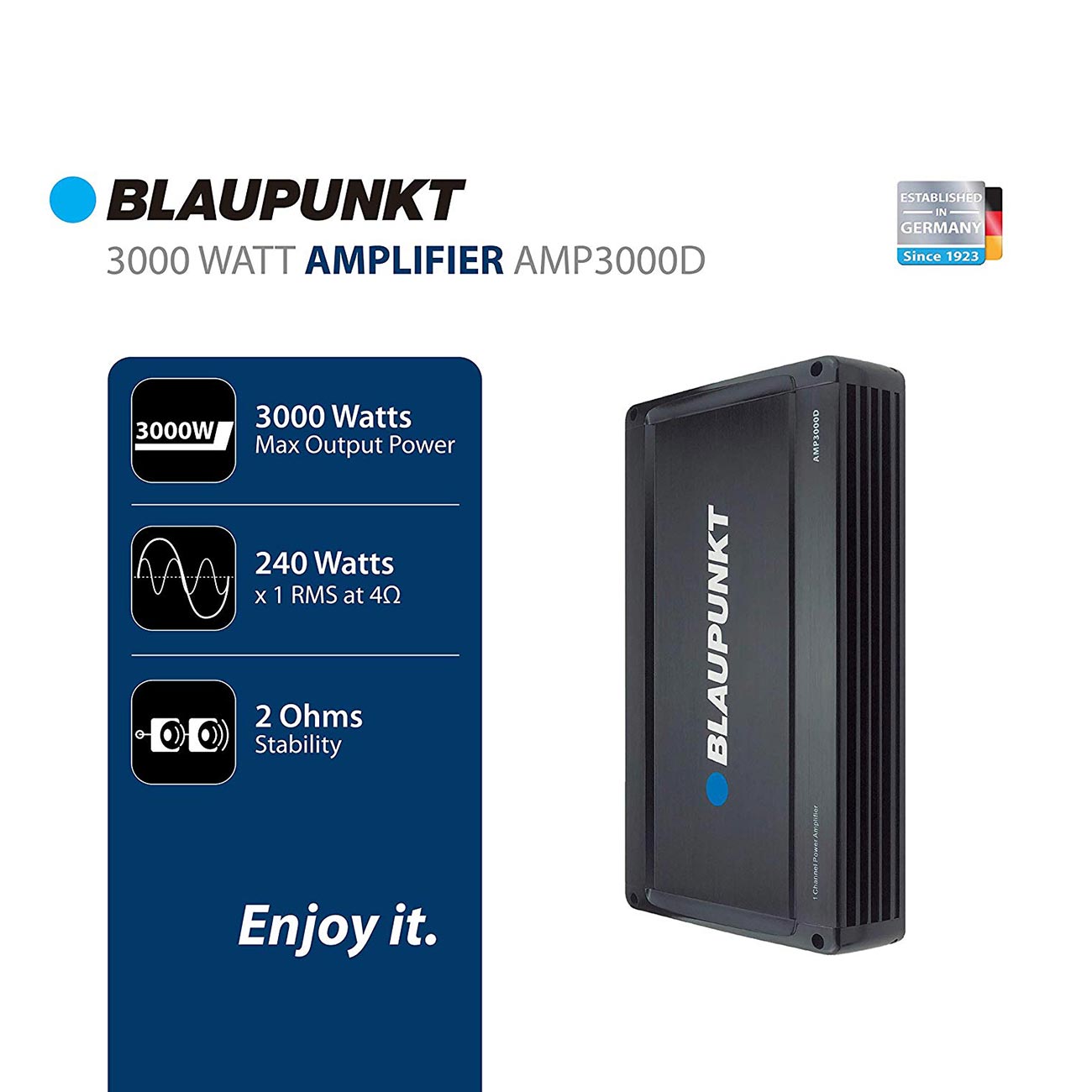 Blaupunkt AMP3000D 3000 Watt Max Monoblock Car Audio Amplifier - View 3