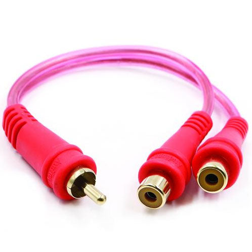 Nippon Audiopipe Installer Series 1M/2F Y-Splitter RCA Cable with Gold Plated OFC Connectors