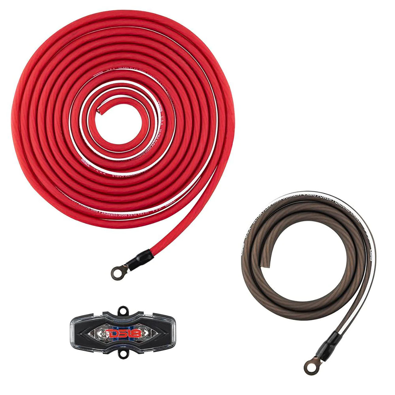 DS18 0 Gauge Amplifier Wiring Kit CCA Ultra Flex - 3500 Watts RMS