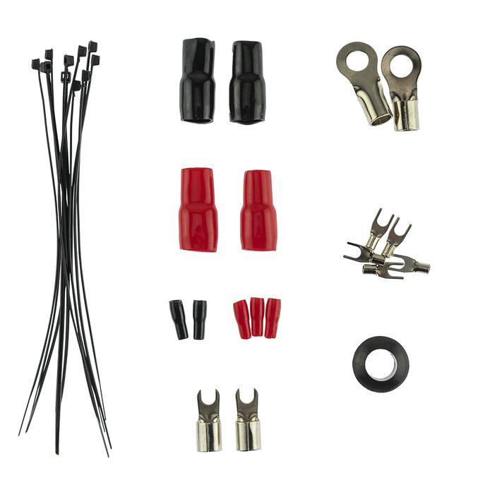 DS18 AMPkit4DS 4 Gauge Amplifier Wiring Kit with CCA Ultra Flex Cable - 1680 Watts RMS Power Handling