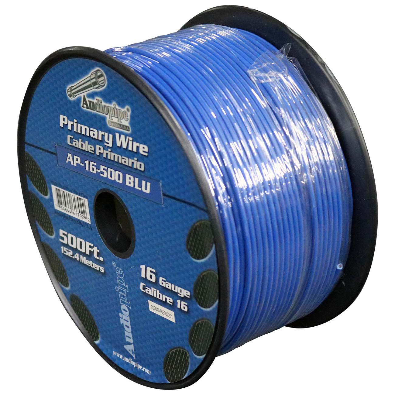 Nippon Audiopipe Primary Wire 16-Gauge, 500 Feet - Blue