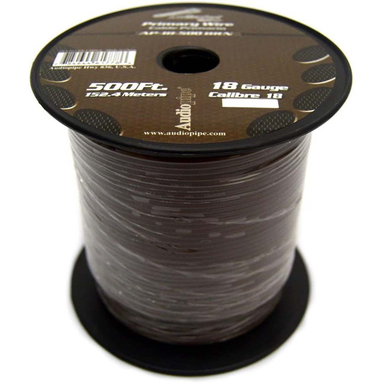 Nippon Audiopipe Primary Wire 18-Gauge 500 ft Brown - Durable Car Audio Power Cable