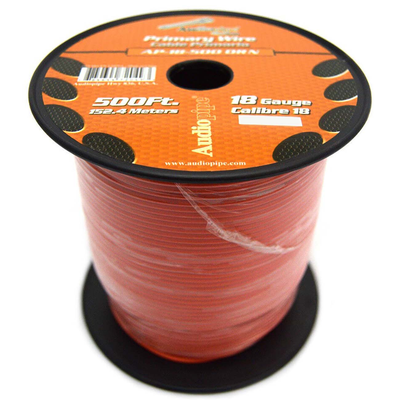 Nippon Audiopipe Primary Wire 18-Gauge, 500 Feet - Orange