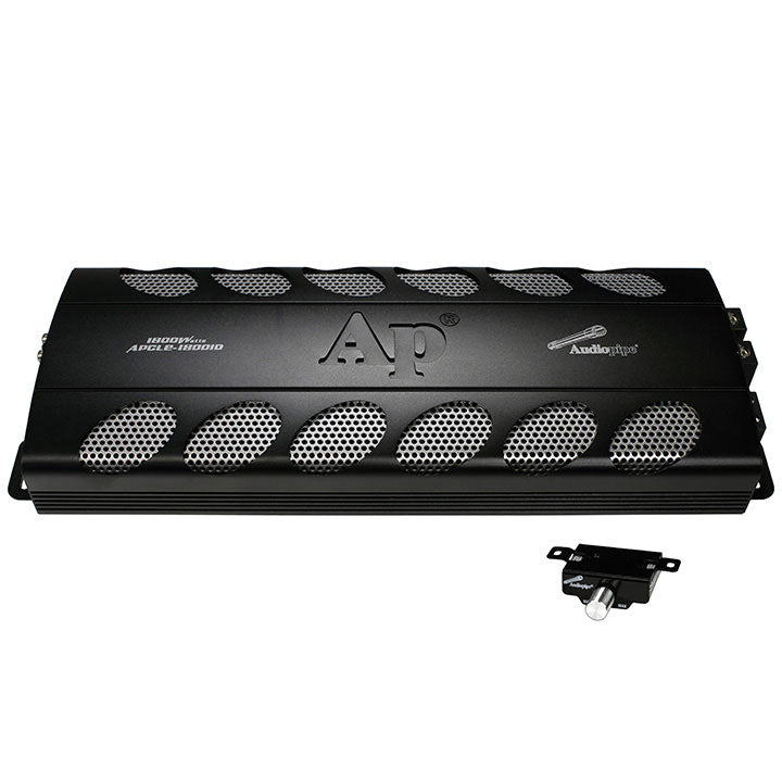 Audiopipe APCLE18001D 1800W Class D Amplifier Remote Woofer Control