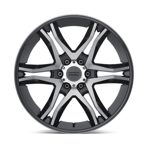 American Racing AR893 Mainline 17x8 Gloss Black Machined Wheel, 5x4.5, +25 Offset