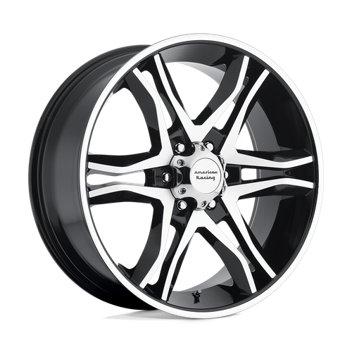 American Racing AR893 Mainline 20-Inch Gloss Black Machined Wheel, 6x135, +35 Offset