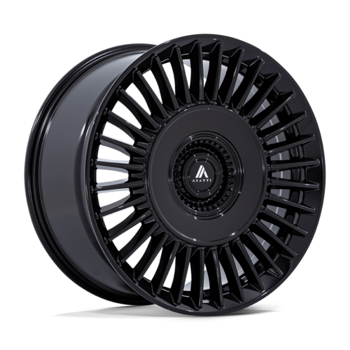 Asanti Black AB040 Tiara 20x9 Gloss Black Wheel, 5x112/5x114.3, +35 Offset