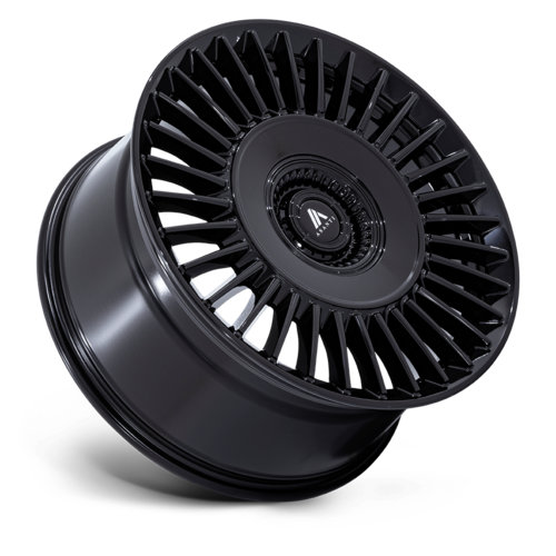 Asanti Black AB040 Tiara 22x10.5 Gloss Black Wheel, 5x4.25/4.5 Bolt Pattern, +45 Offset