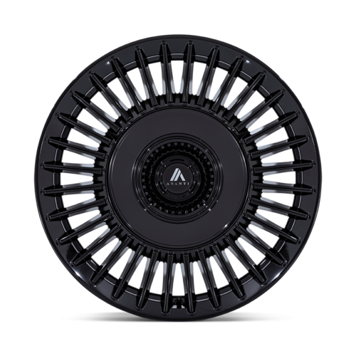 Asanti Black AB040 Tiara 20x9 Gloss Black Wheel, 5x112/5x120 Bolt Pattern, +27 Offset