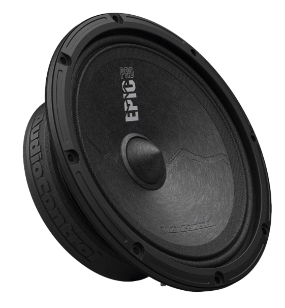Audio Control EPIC PRO 6.5" Slim Shallow-Mount Midrange Speakers - 200 Watt RMS / 300 Watt Max, 4 Ohm (Pair): EPICPRO6S