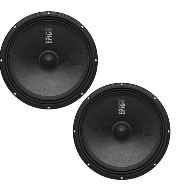 Audio Control EPIC PRO 8" Midrange Speakers - 250 Watt RMS / 350 Watt Max, 4 Ohm (Pair): EPICPRO8X