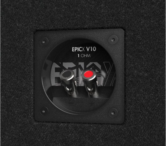Audio Control EPICX Series Loaded Vented 10" Subwoofer Enclosure 500RMS: EPICXV10