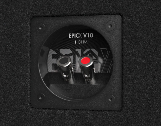 Audio Control EPICX Series Loaded Vented 8" Subwoofer Enclosure 400RMS: EPICXV8