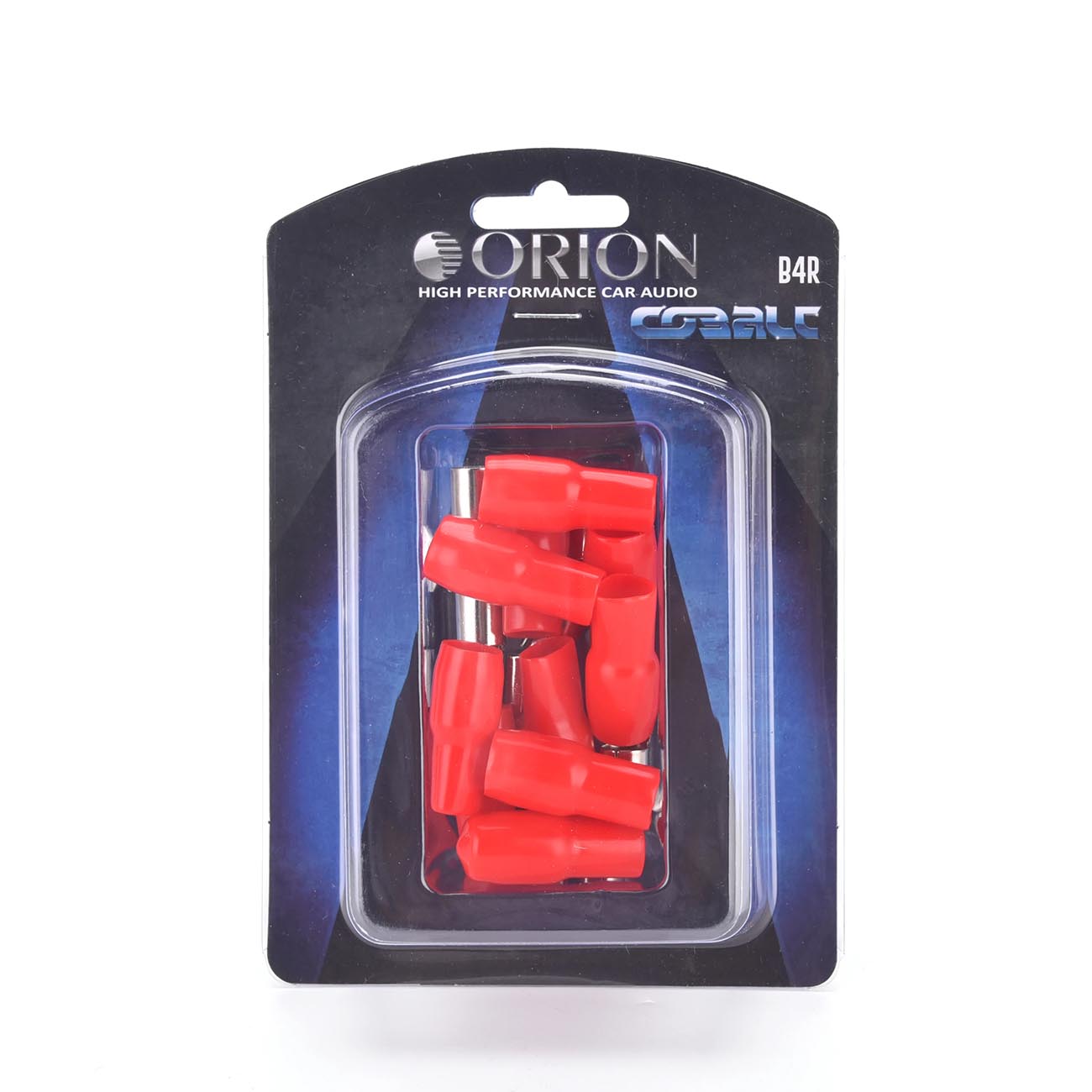 Orion Wired Series Barrier Spade Terminal for 4 Gauge Wire, #10 Gold-Red - Pack - View 2