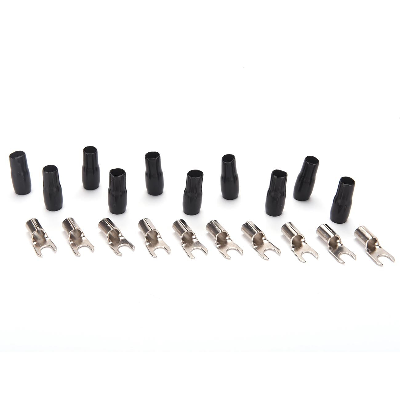 Orion Wired Series Barrier Spade Terminal for 8 Gauge Wire, #10 Gold-Plated, Bla - View 1