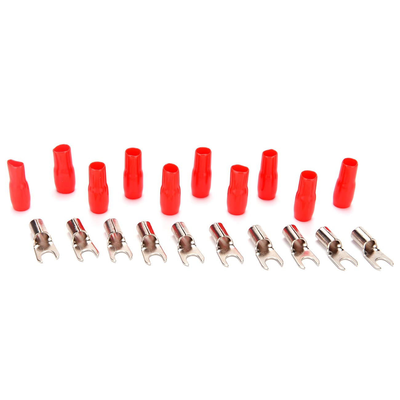 Orion Wired Series Barrier Spade Terminal B8R - 8 Gauge, #10 Gold & Red, Pack of - View 1