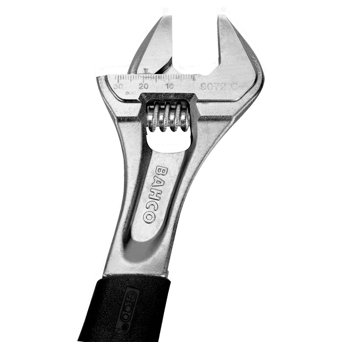 Bahco 9071-RCUS 8 in. ERGO Central Nut Adjustable Wrench with Rubber Handle