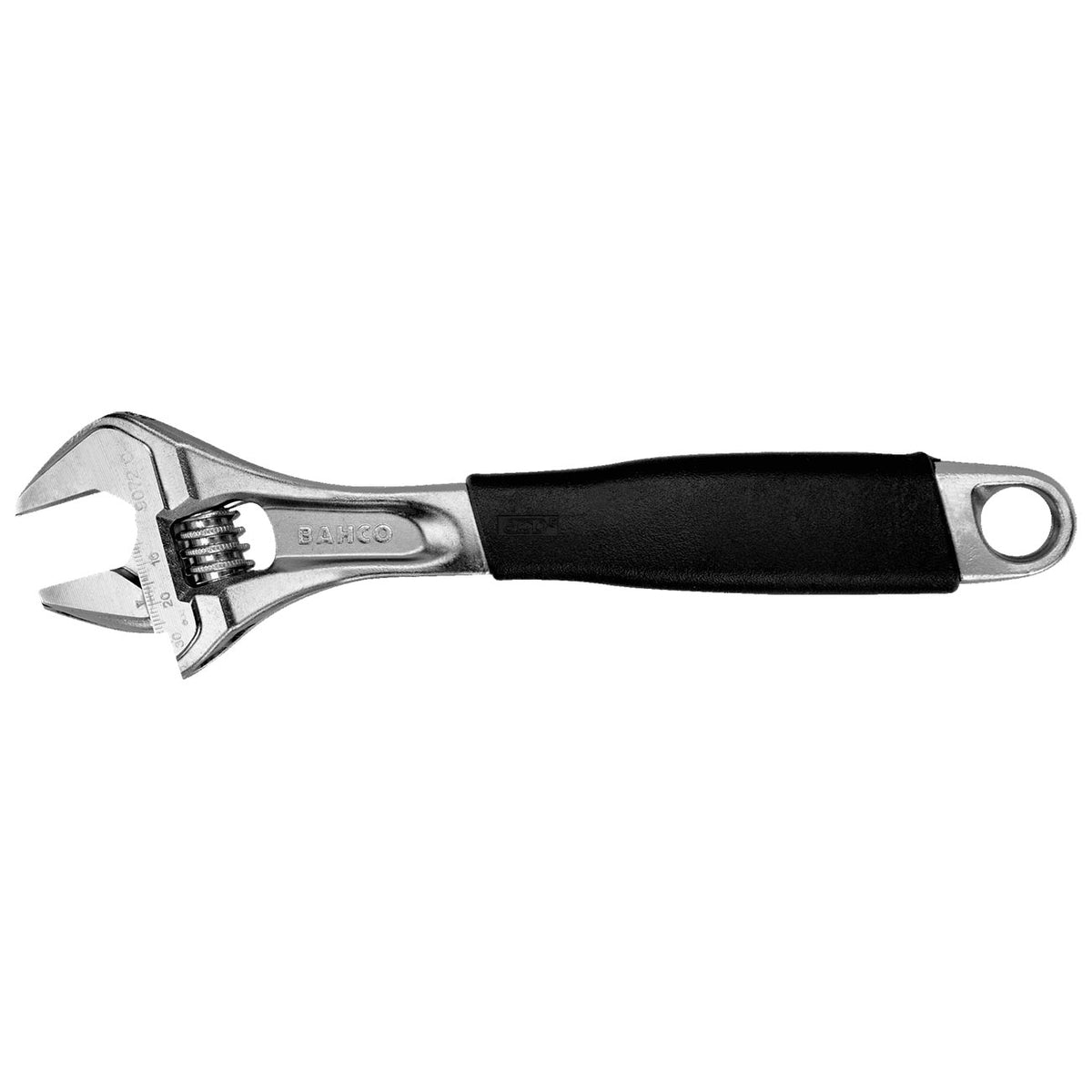 Bahco 9073 RC US 12-Inch ERGO Rubber Handle Adjustable Wrench with Chrome Finish