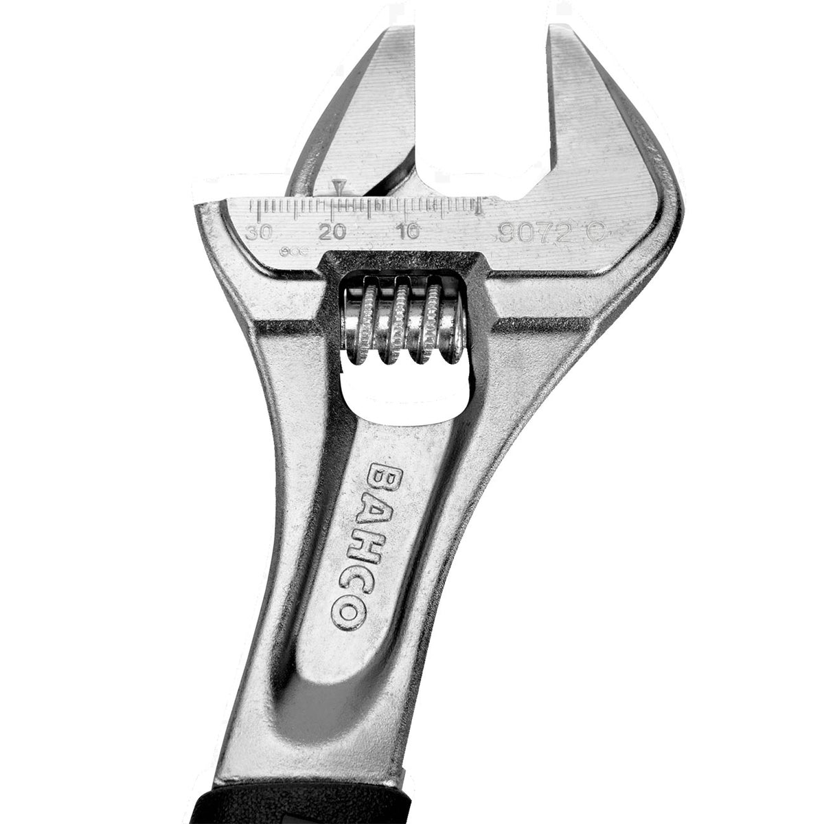 Bahco 9073 RC US 12-Inch ERGO Rubber Handle Adjustable Wrench with Chrome Finish