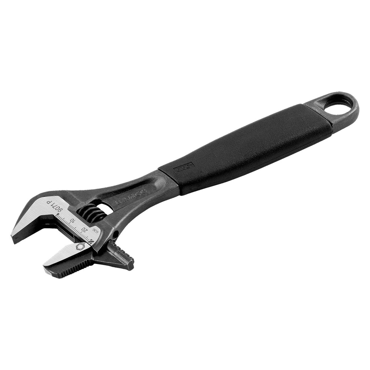Bahco 9073RPUS 12-Inch ERGO Rubber Handle Central Nut Adjustable Wrench with Reversible Jaw
