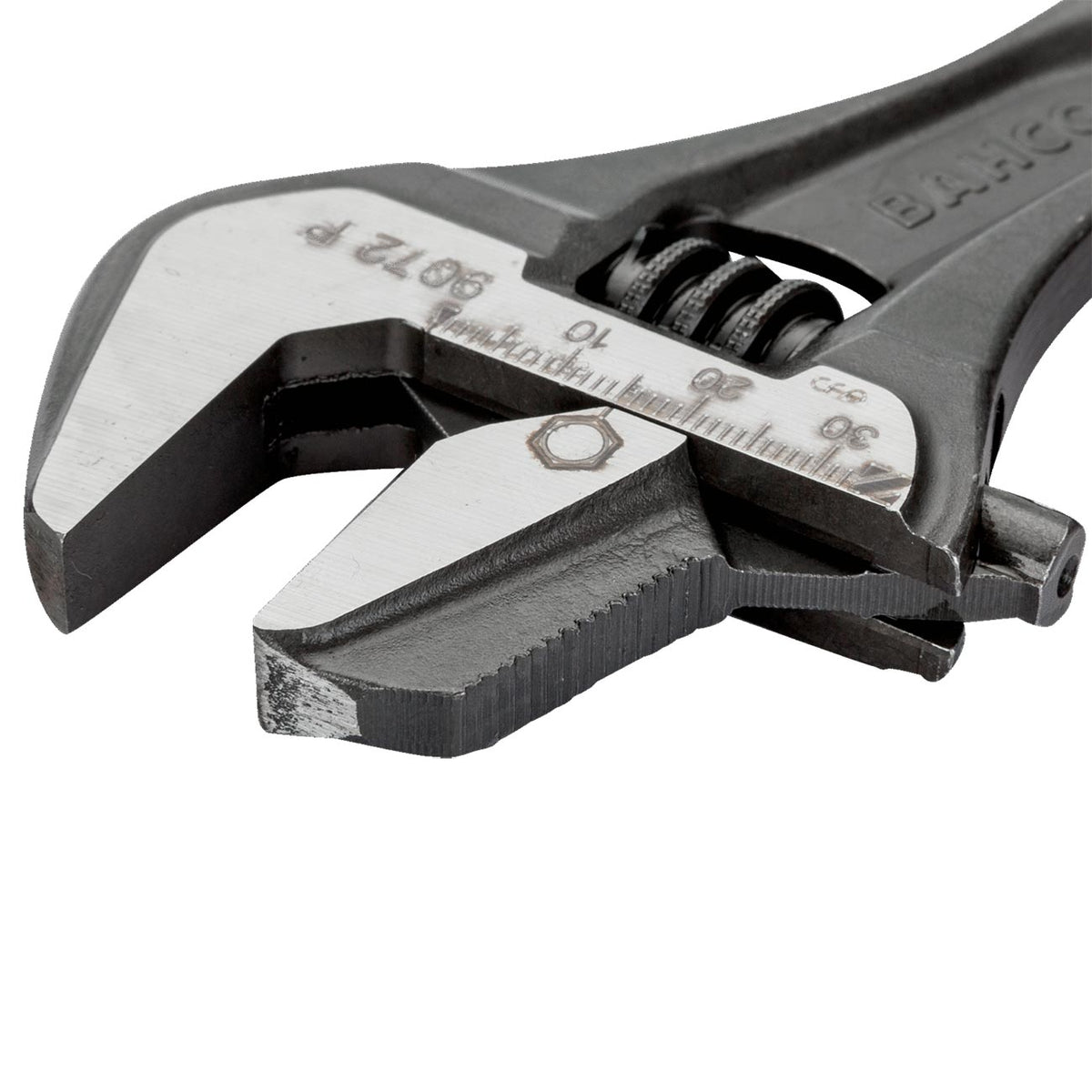 Bahco 9073RPUS 12-Inch ERGO Rubber Handle Central Nut Adjustable Wrench with Reversible Jaw