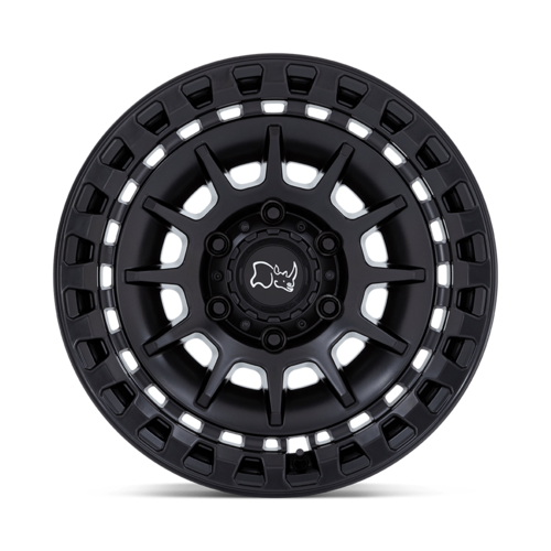 Black Rhino Hard Alloys Barrage 17x8.5 Matte Black Wheel, 5x127 Bolt Pattern, -10 Offset