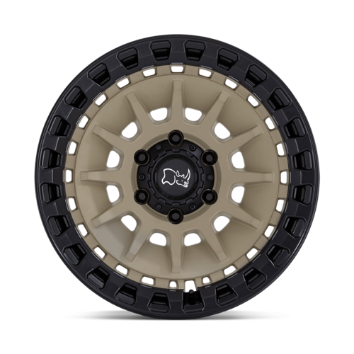 Black Rhino Hard Alloys Barrage 18x9 6x135 Desert Sand Wheel with Matte Black Lip