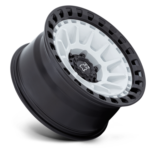 Black Rhino Hard Alloys Barrage 17x8.5 Wheel, 5x127 Bolt Pattern, -10 Offset, Gloss White on Matte Black