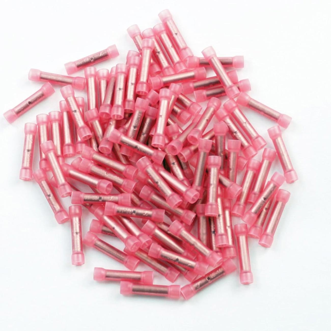 Xscorpion Butt Crimp Connectors 18/22 Gauge Red - Pack of 100