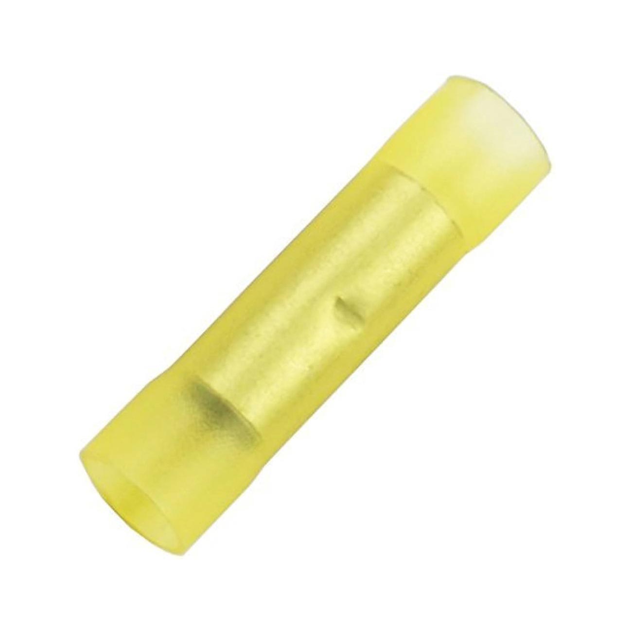 Xscorpion 4 Gauge Nylon Butt Splice Connectors - Yellow, 15-Pack