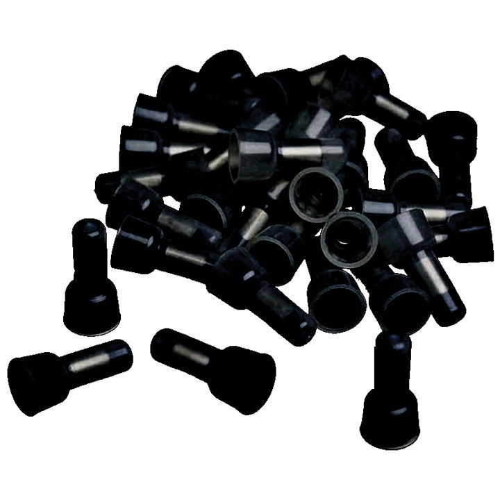 Xscorpion Crimp Caps 14/16 Gauge, Black - 100 Pack
