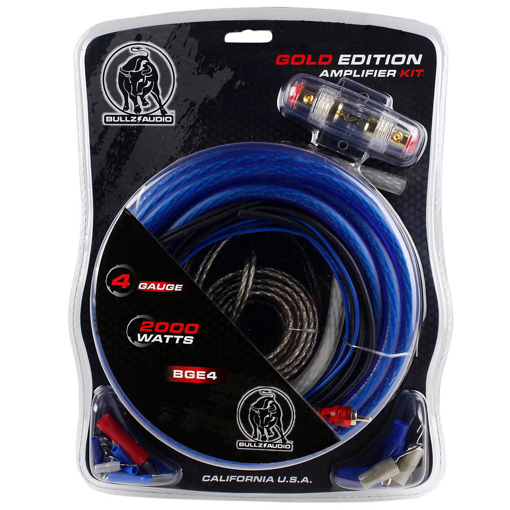 Xscorpion Bullz Audio 4 Gauge Amplifier Wiring Kit - 2000 Watts