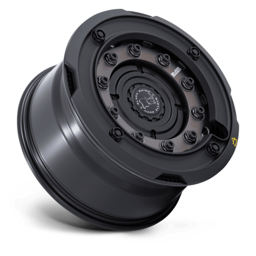 Black Rhino Hard Alloys BR027 ARX 17-Inch Matte Bronze Wheel with Matte Black Ring, 8x170 Bolt Pattern