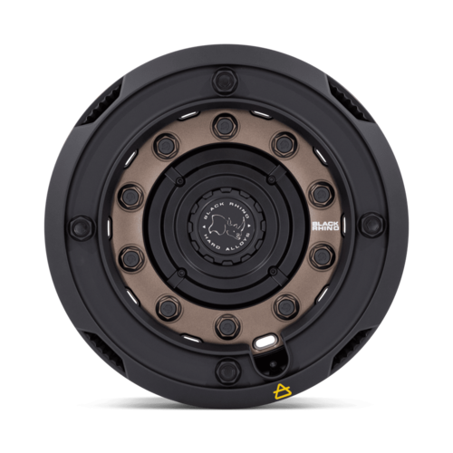 Black Rhino Hard Alloys BR027 ARX 17-Inch Matte Bronze Wheel with Matte Black Ring, 8x170 Bolt Pattern