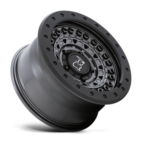 Black Rhino Hard Alloys Barricade 20x9 Wheel, 6x135 Bolt Pattern, +10 Offset, Gun Black with Black Rock Guard