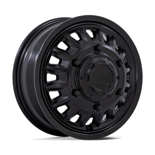 Black Rhino Hard Alloys BR019 Aliso Dually 16-Inch Matte Black Wheel, 6x205 Bolt Pattern, +110 Offset