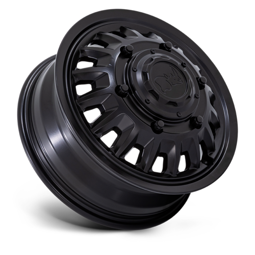 Black Rhino Hard Alloys BR019 Aliso Dually 16-Inch Matte Black Wheel, 6x205 Bolt Pattern, +110 Offset