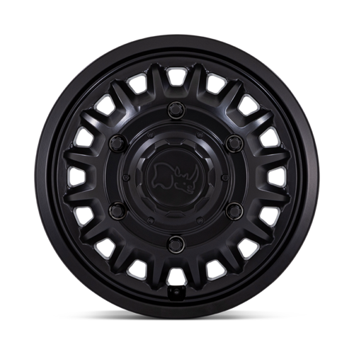 Black Rhino Hard Alloys BR019 Aliso Dually 16-Inch Matte Black Wheel, 6x205 Bolt Pattern, +110 Offset