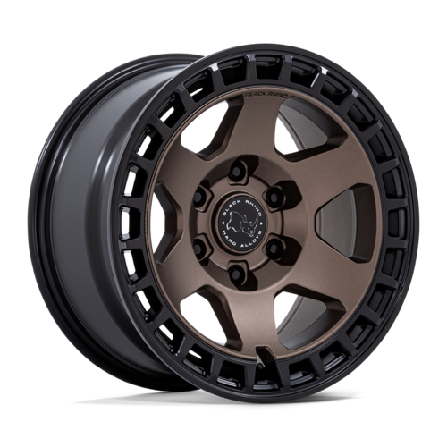 Black Rhino Hard Alloys BR022 Bahari 17 x 8.5-Inch Wheel, 6x5.5 Bolt Pattern, -10 Offset, Burnt Bronze with Matte Black Lip