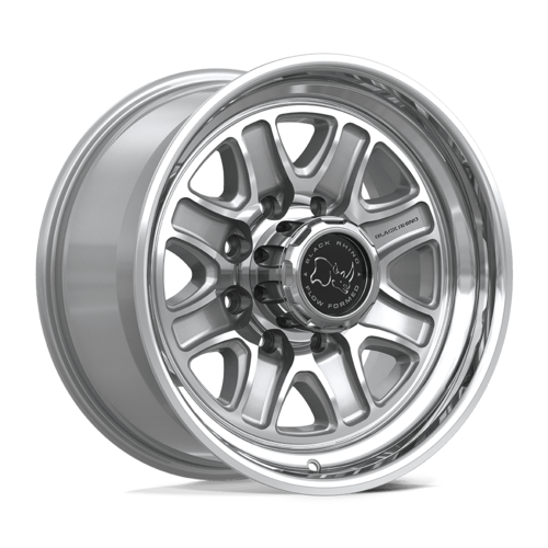Black Rhino Hard Alloys BR032 Echo 18x9 Wheel, 8x6.5 Bolt Pattern, +12 Offset, Gloss Silver with Machined Face