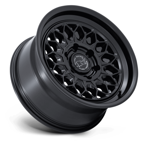Black Rhino Hard Alloys BR034 Graz 17-Inch Matte Black Wheel, 6x5.5, +25 Offset