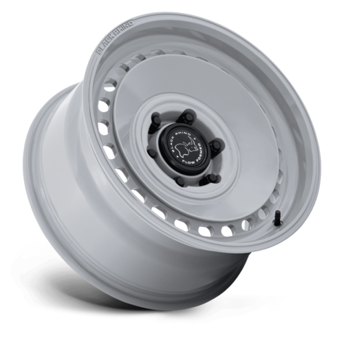 Black Rhino Hard Alloys Basin 17x8 Inch Off-Road Wheel with Gray Space Finish - Model BR036 BASIN