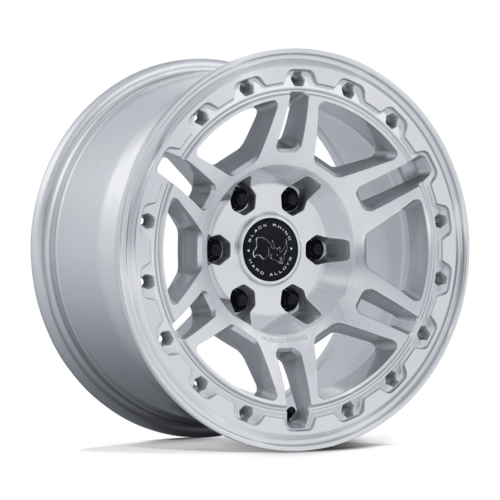 Black Rhino Hard Alloys Vanguard 20x9 5x130 +15 G- Silver Machined Face Alloy Wheel