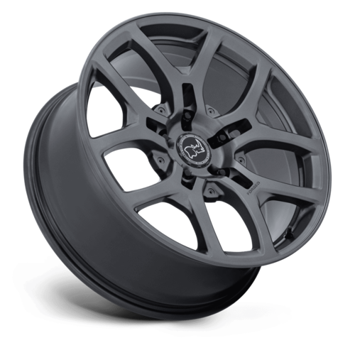 Black Rhino Hard Alloys BR406 Rockledge 20-Inch Matte Gunmetal Wheel, 5x5.5, +35 Offset